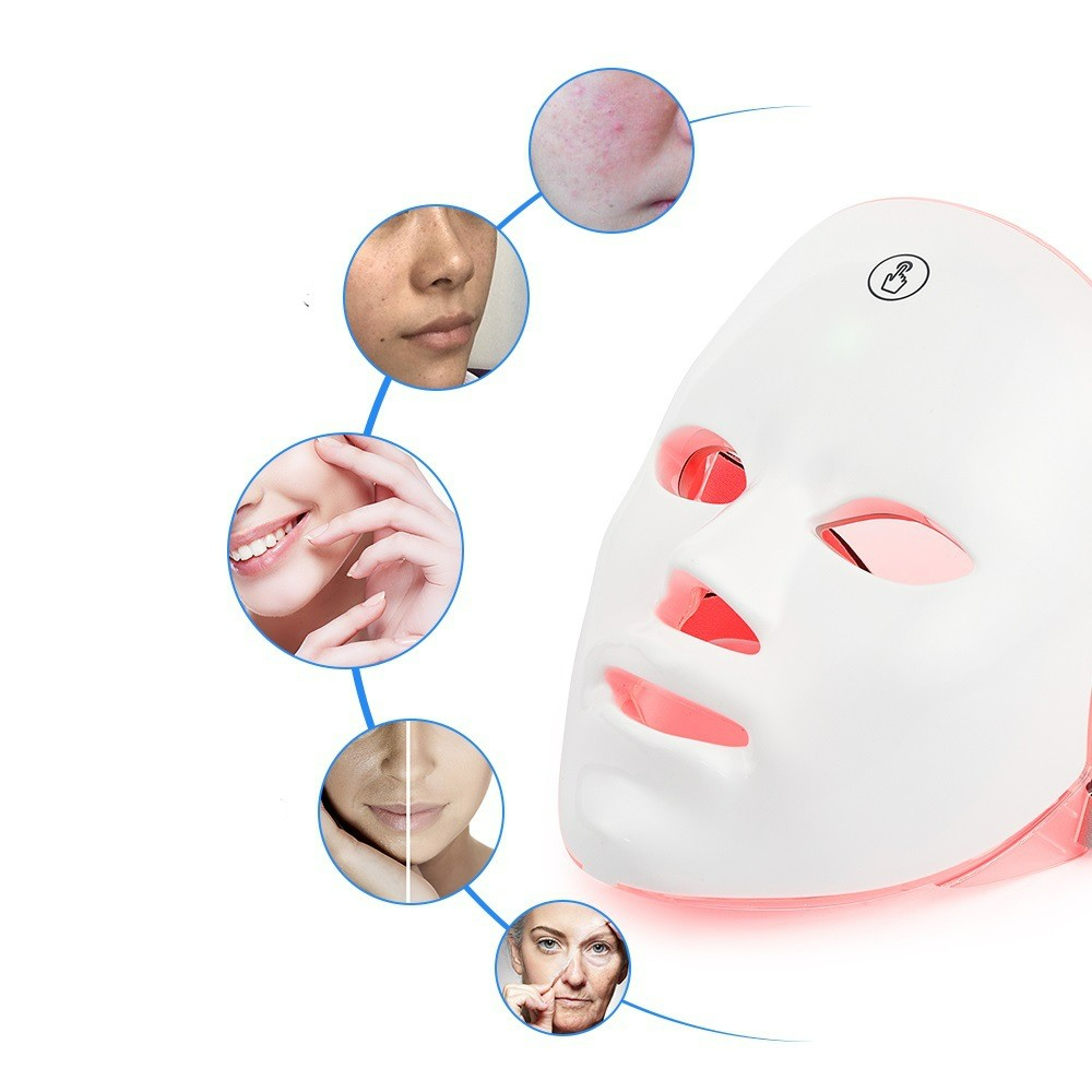 Radiance-Boost: The 7 Colors LED Face Mask for a Clear, Bright and Youthful Skin