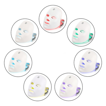 Radiance-Boost: The 7 Colors LED Face Mask for a Clear, Bright and Youthful Skin